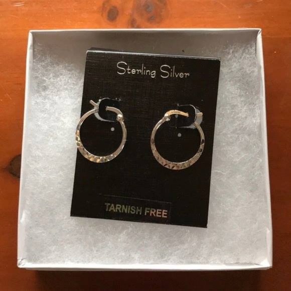 Jewelry - Sterling Silver Hoop Earrings ~ S925